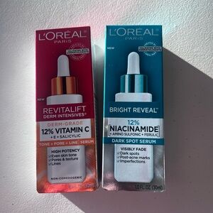 L'Oreal Revitalift Vitamin C Serum & L’Oréal Bright Reveal dark spot serum